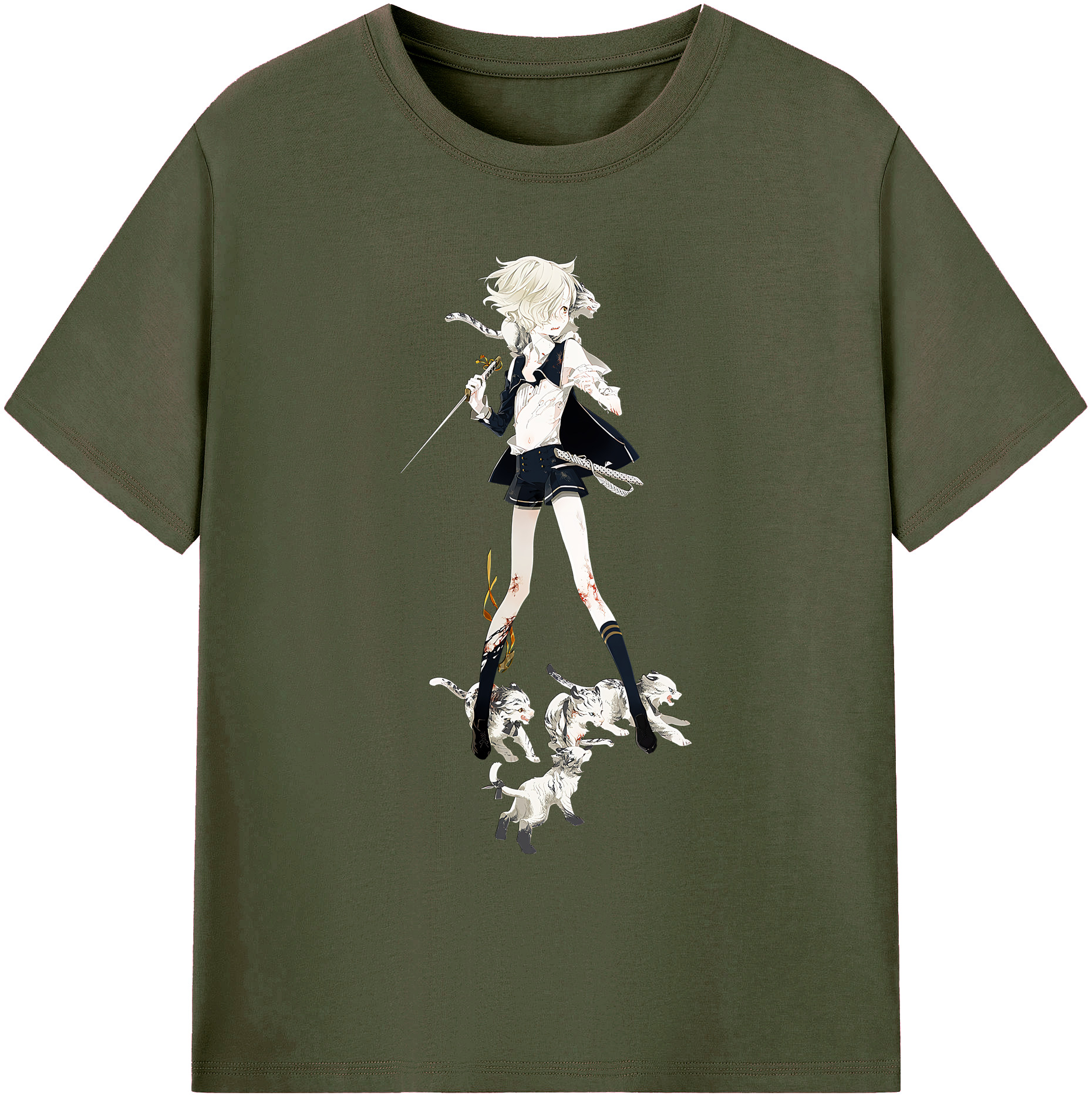 （画像用） 刀剣乱舞 Touken Ranbu 綿100％ メンズ半袖Tシャツ｜肌触りやわらか＆通気性